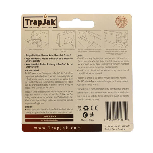 TrapJak Liquid Packaging Back